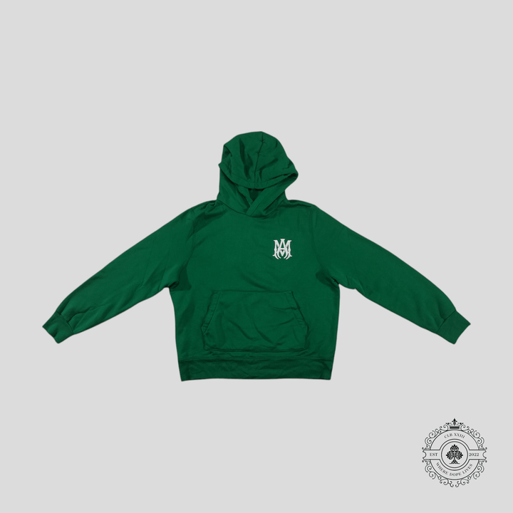 Amiri Embroidered MA Logo Hoodie in Green