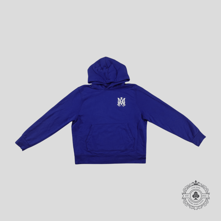 Amiri Ma Logo Hoodie in Blue