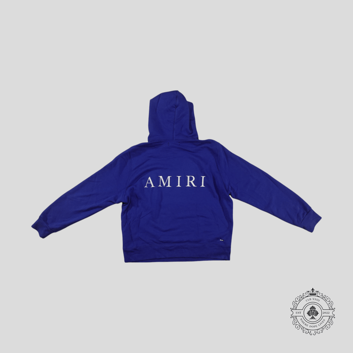 Amiri Ma Logo Hoodie in Blue