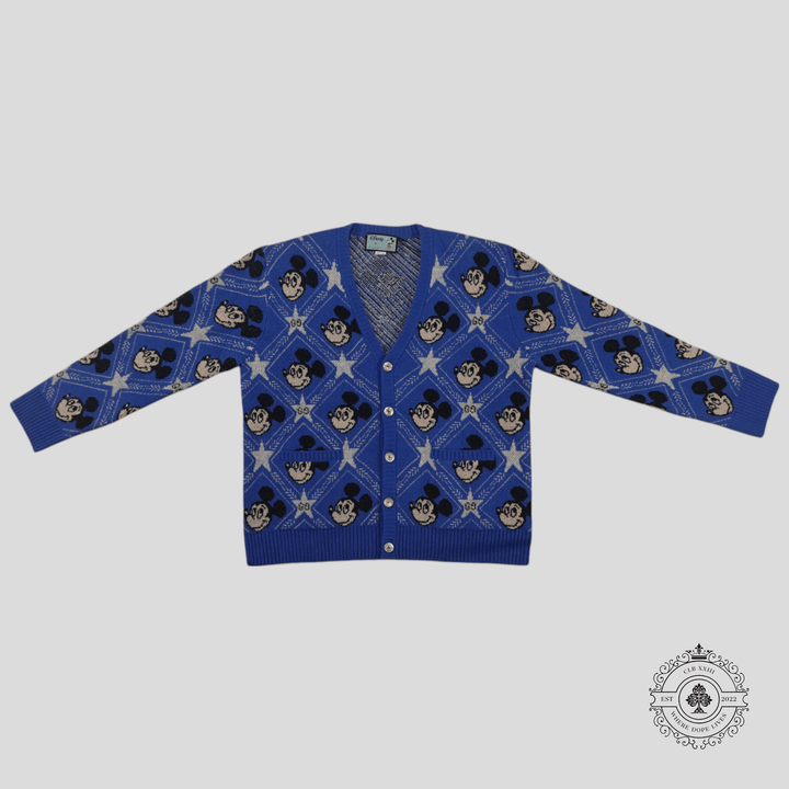 Gucci X Disney Wool Intarsia Cardigan in Blue