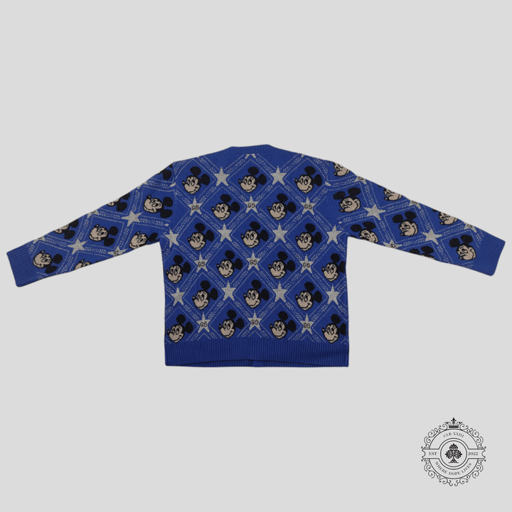 Gucci X Disney Wool Intarsia Cardigan in Blue