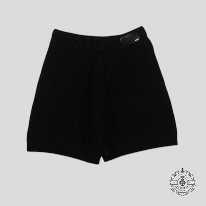 Amiri Surf Club Crochet Shorts in Black