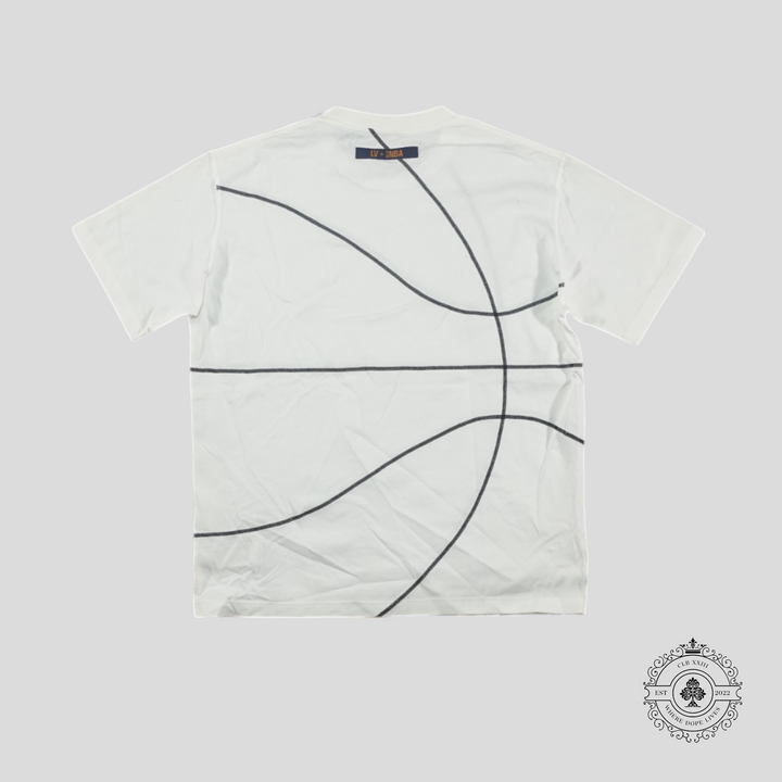 Louis Vuitton X NBA Embroidered Ball T-Shirt in White