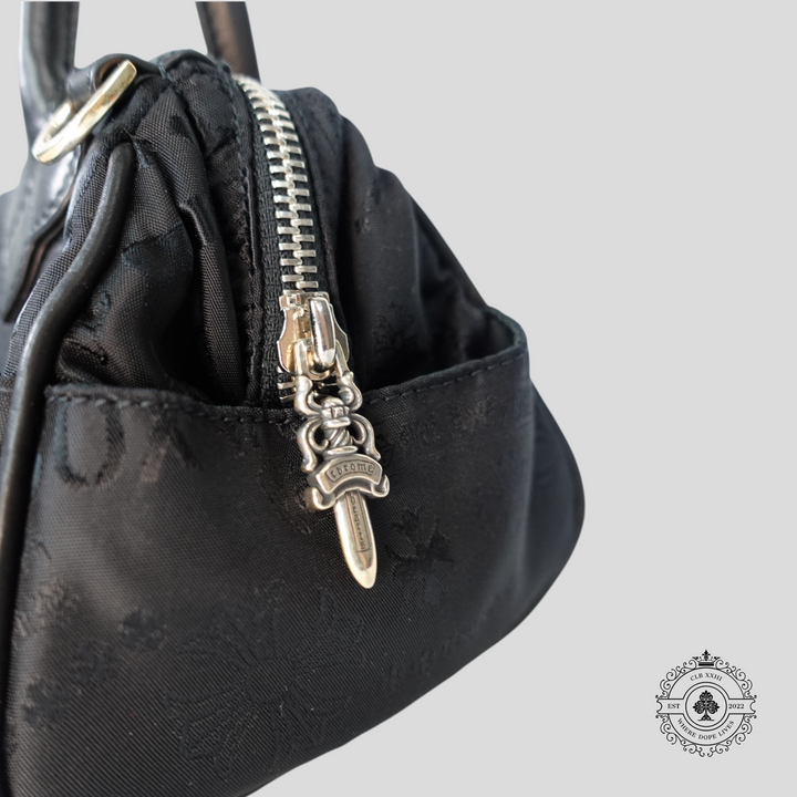 Chrome Hearts Multi Motif Nylon Mini Handbag in Black