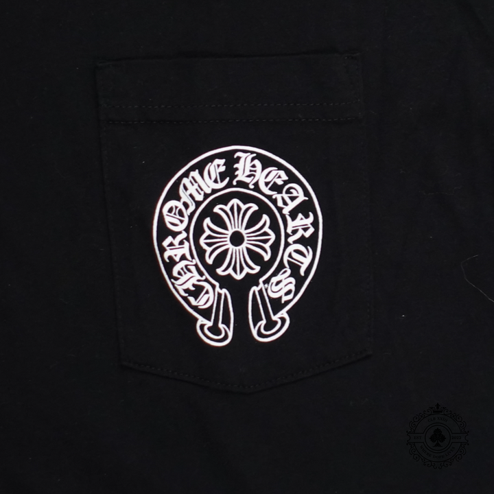 Chrome Hearts London Exclusive Horseshoe Pocket Tee in Black