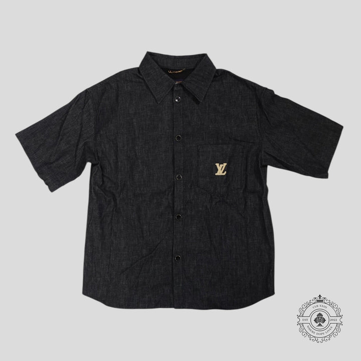 Louis Vuitton Raffia Chambray Shirt in Black