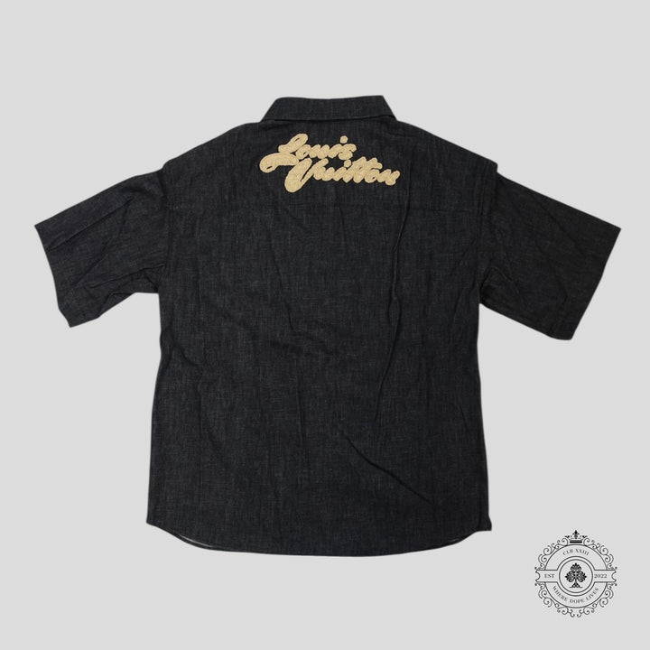Louis Vuitton Raffia Chambray Shirt in Black