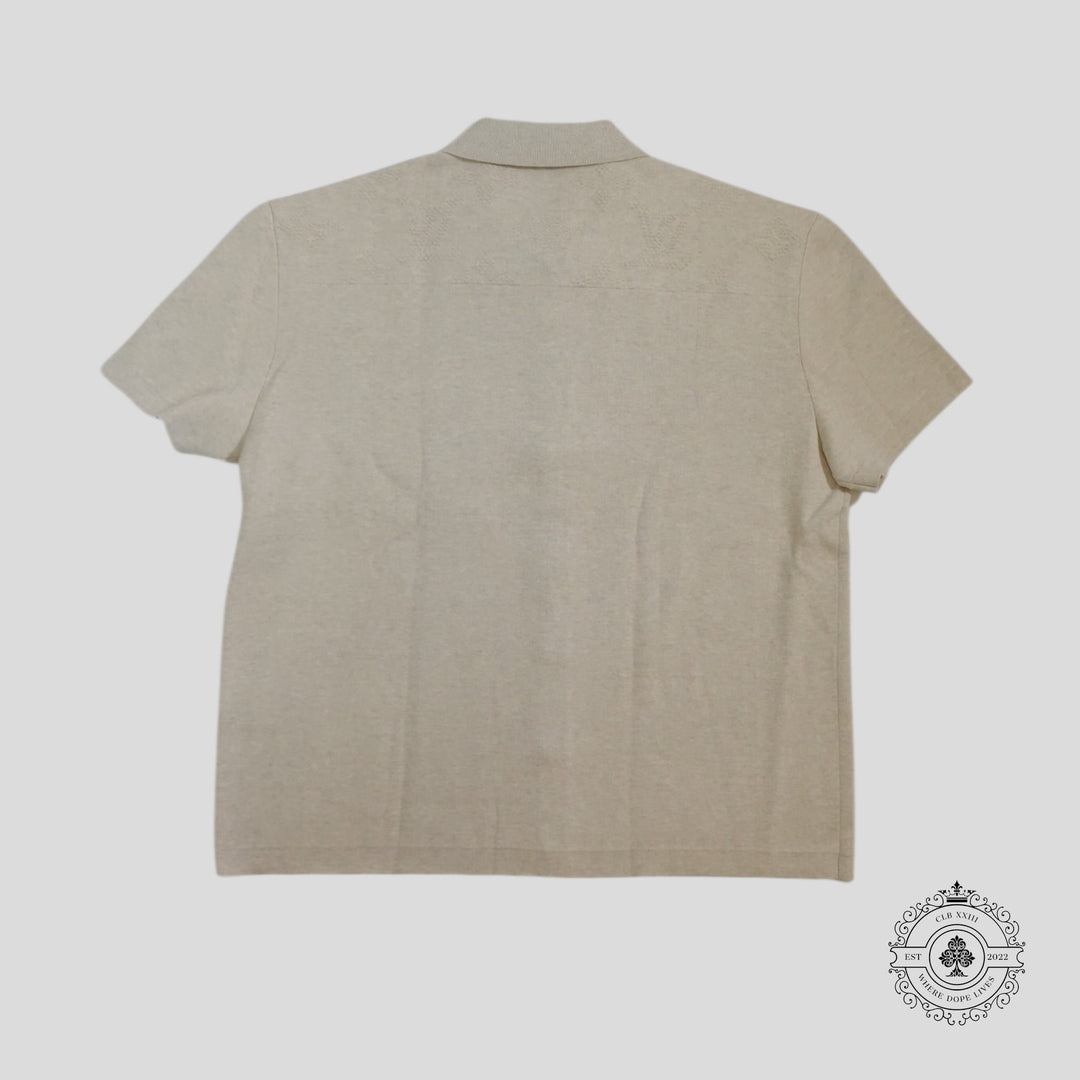 Louis Vuitton Safari Monogram Knit Shirt in Khaki