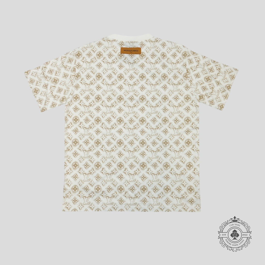 Louis Vuitton Monogram Sand Tee in White/Beige