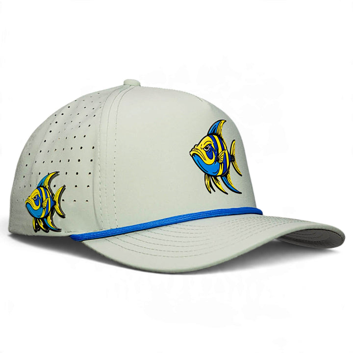 Angelfish Golf Hat | Snapback Cap | Built-in Magnetic Ball Marker Holder + Marker Included | Adjustable