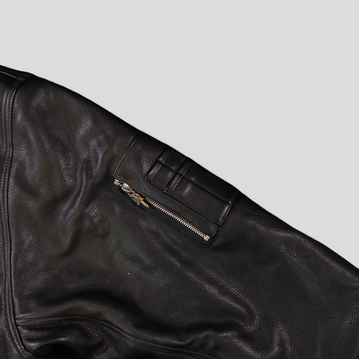 Chrome Hearts CH Patch Bomber Jacket in Black