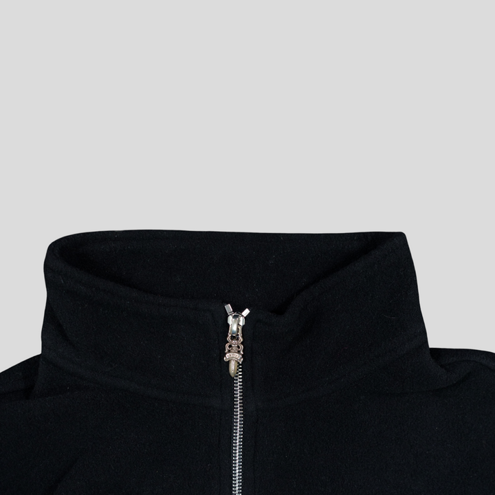 Chrome Hearts Fleece Quarter Zip in Black