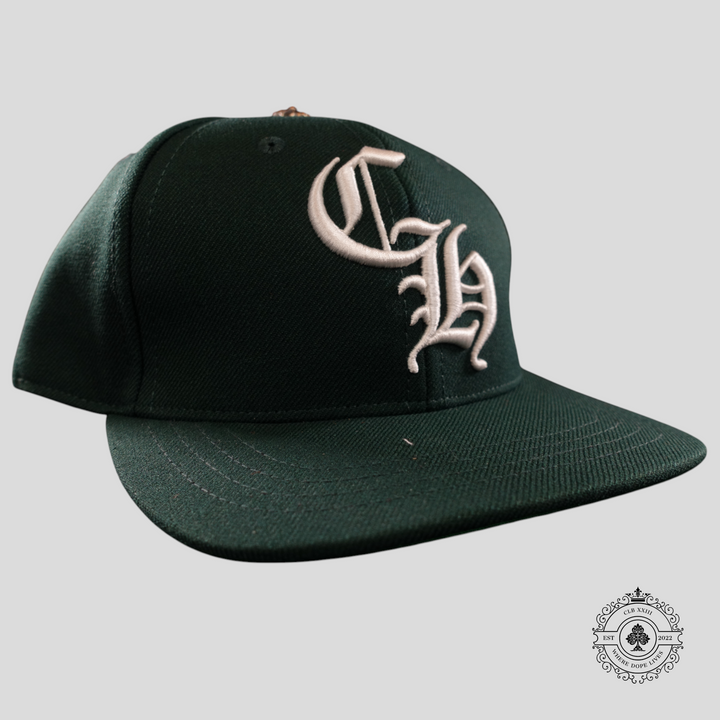 Chrome Hearts CH Embroidered Hat in Forest Green