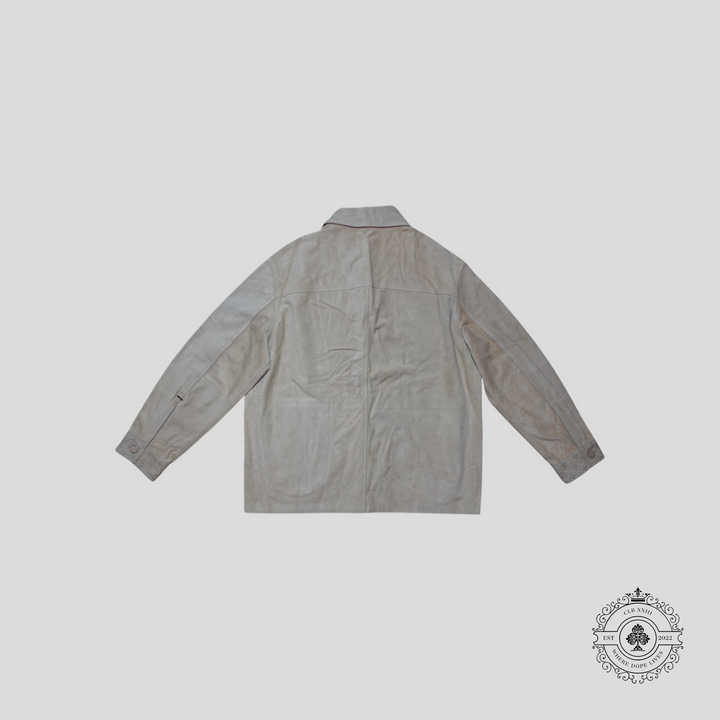 Louis Vuitton Monogram Embossed Suede Overshirt in Brown