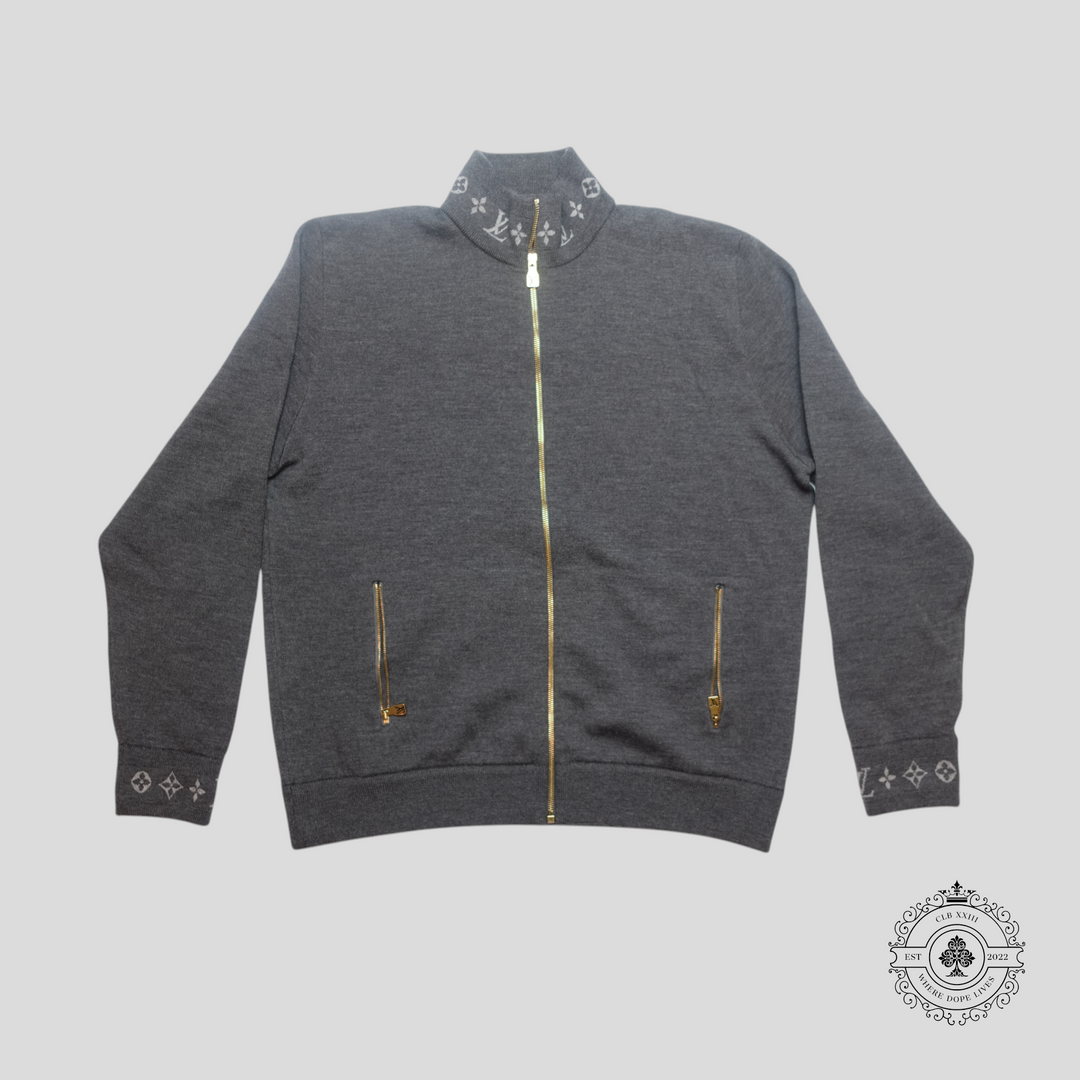 Louis Vuitton Double Faced Knit Wool Travel Blouson in Grey