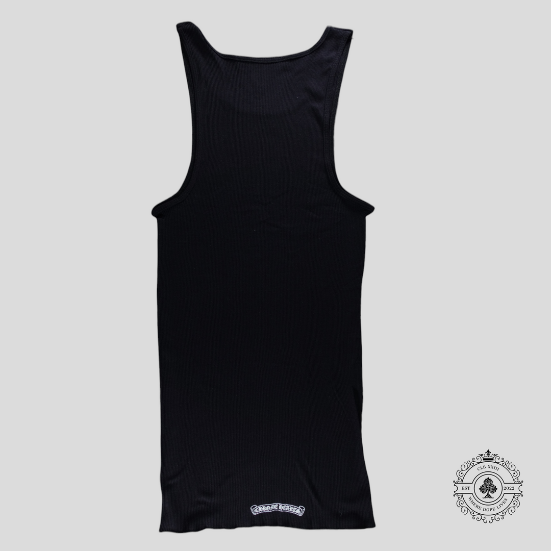 Chrome Hearts Hairy Cross Tank Top in Black