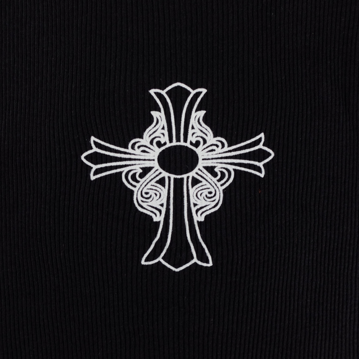 Chrome Hearts Hairy Cross Tank Top in Black