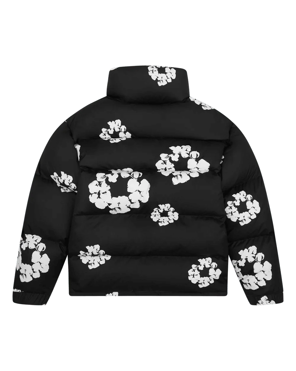 Denim Tears Cotton Wreath Puffer Jacket Black