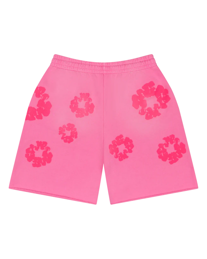 Denim Tears Mono Cotton Wreath Sweat Shorts Pink