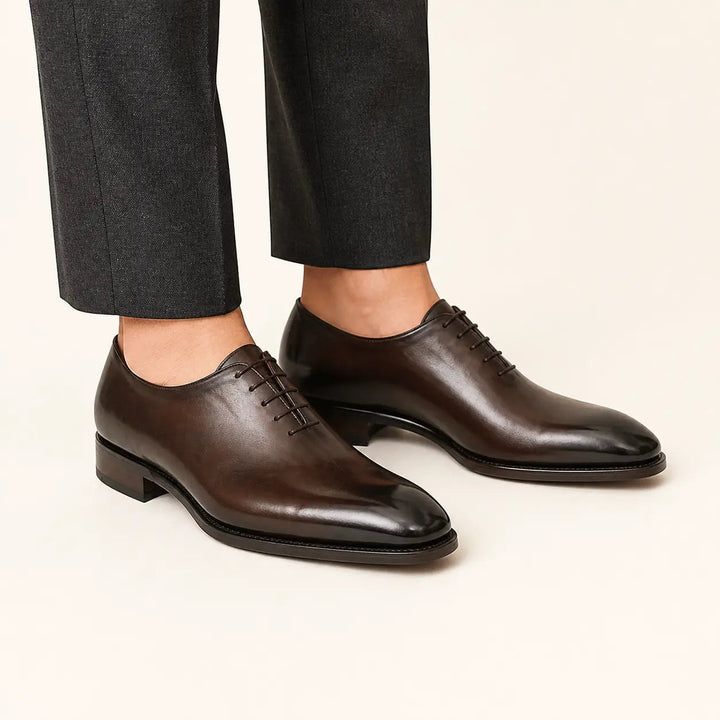 Seamless Goodyear Mens Coffee Oxford Dress Shoes