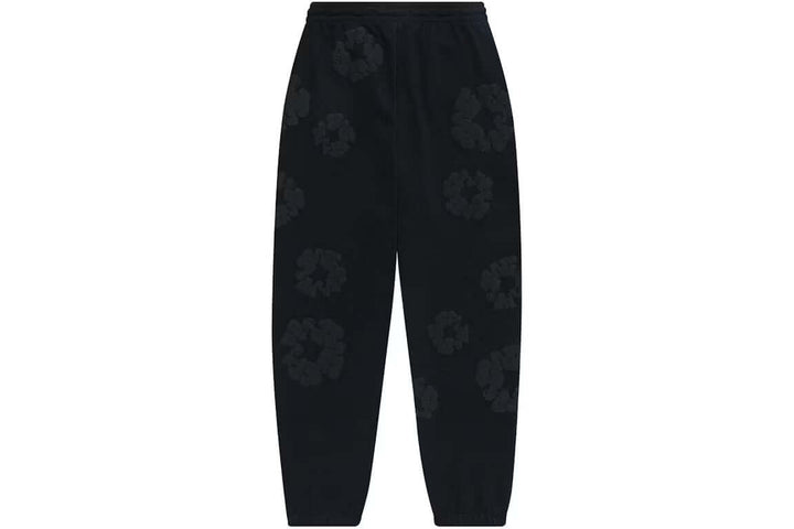 Denim Tears Cotton Wreath Sweatpants Black Monochrome