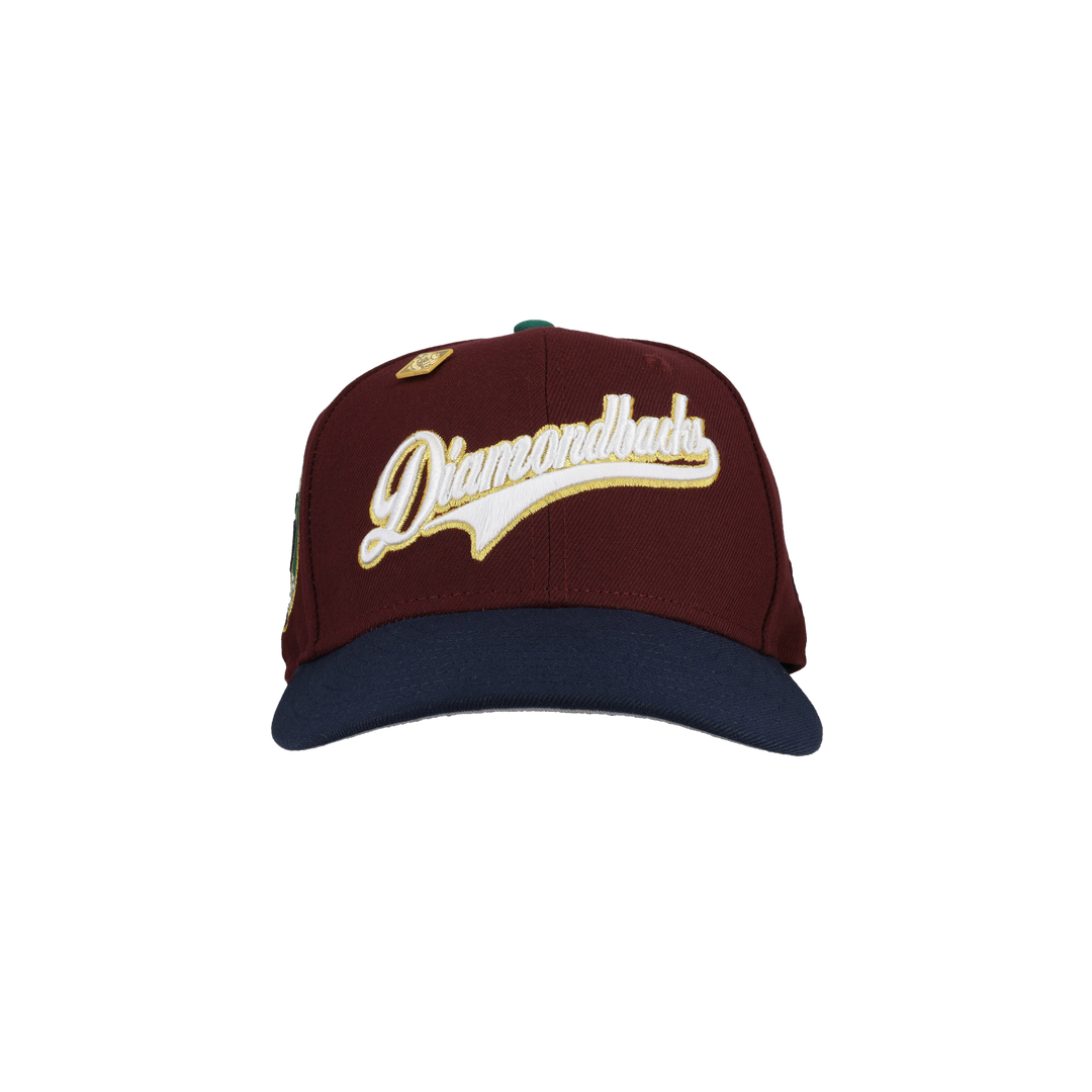 Arizona Diamondbacks 25th Anniversary Gold Script 59Fifty Fitted Hat