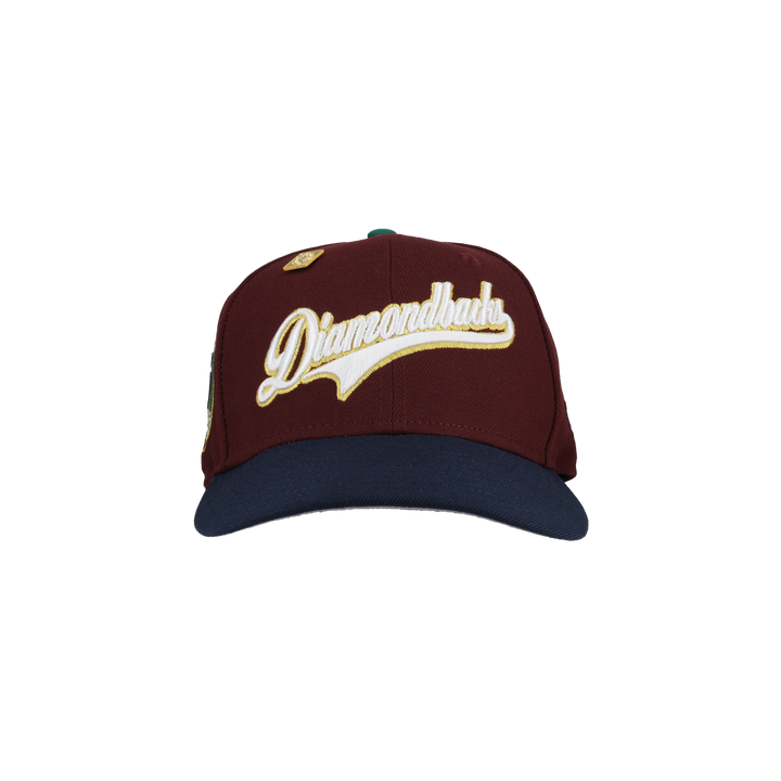Arizona Diamondbacks 25th Anniversary Gold Script 59Fifty Fitted Hat