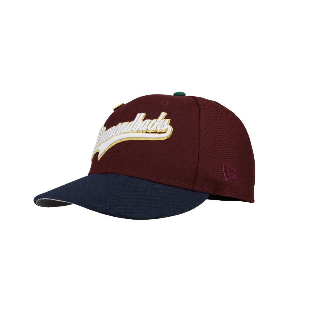 Arizona Diamondbacks 25th Anniversary Gold Script 59Fifty Fitted Hat