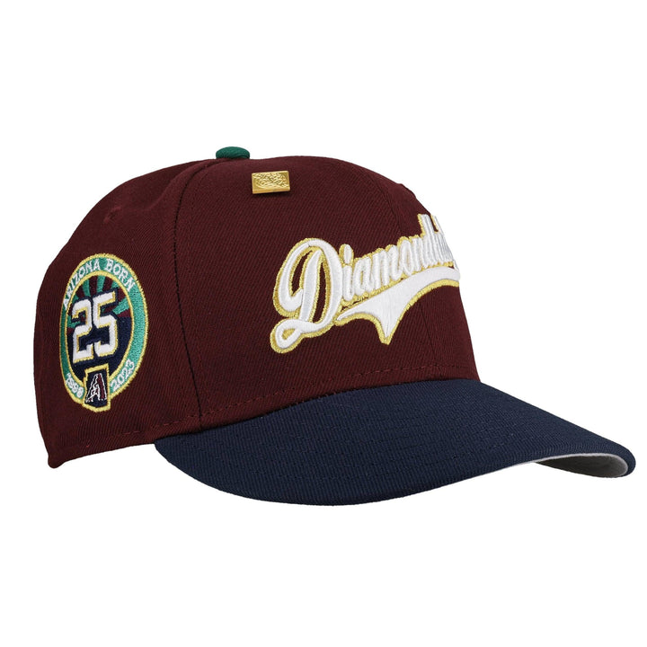 Arizona Diamondbacks 25th Anniversary Gold Script 59Fifty Fitted Hat