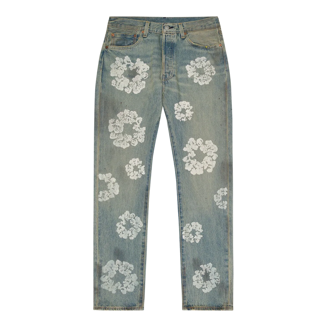 Denim Tears x Dirty Wash Wreath 501 Light Wash