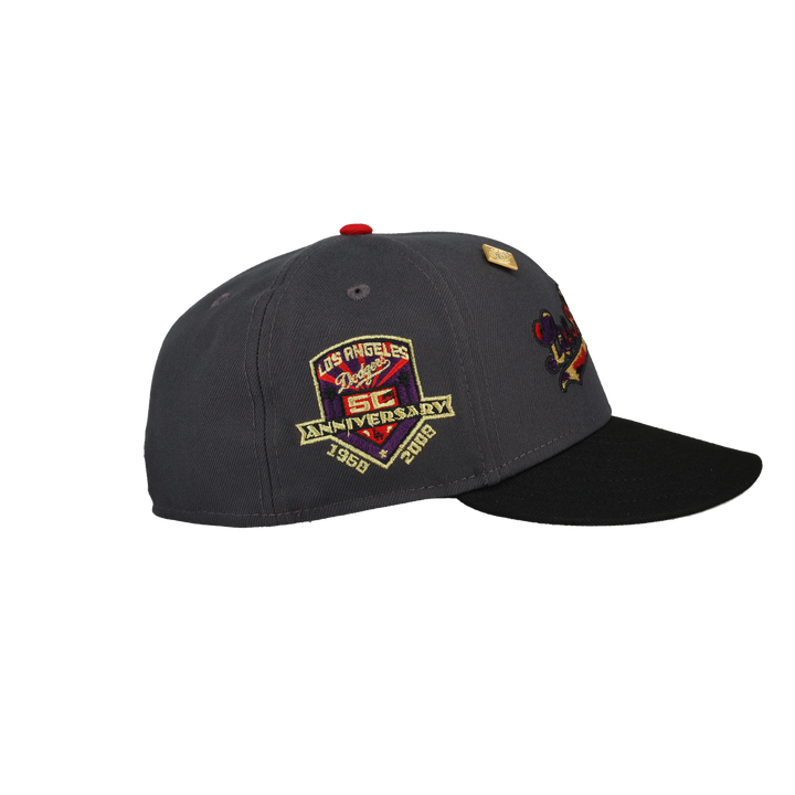 Los Angeles Dodgers 50th Anniversary Graphite 59Fifty Fitted Hat