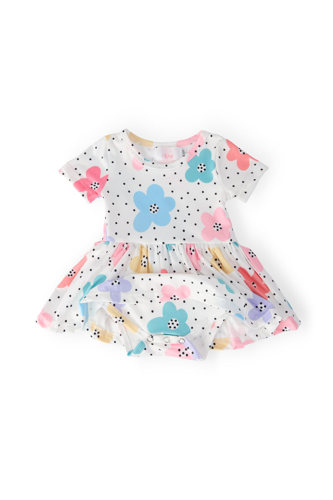 Dots &amp; Daisies S/S Twirl Bodysuit