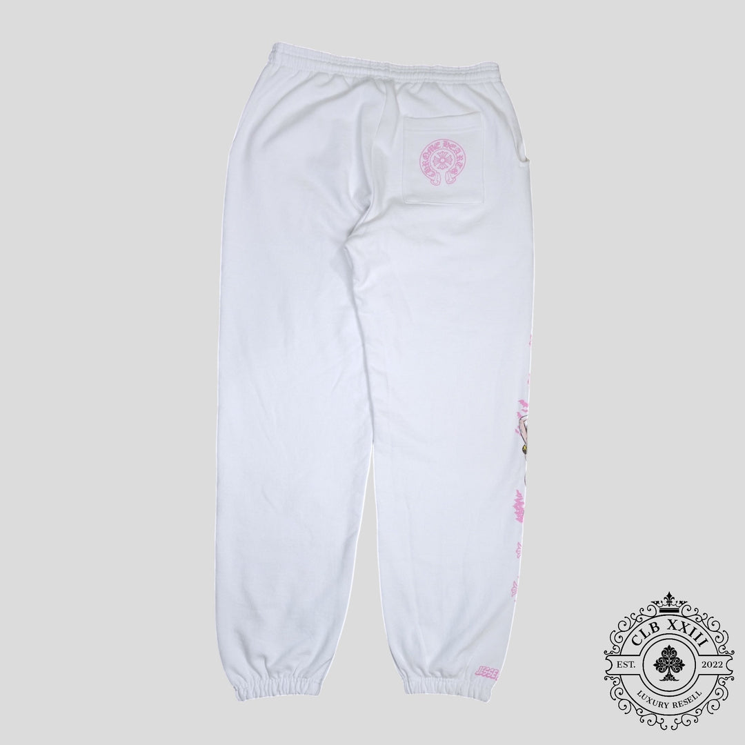 Chrome Hearts Deadly Doll Sweatpants in White