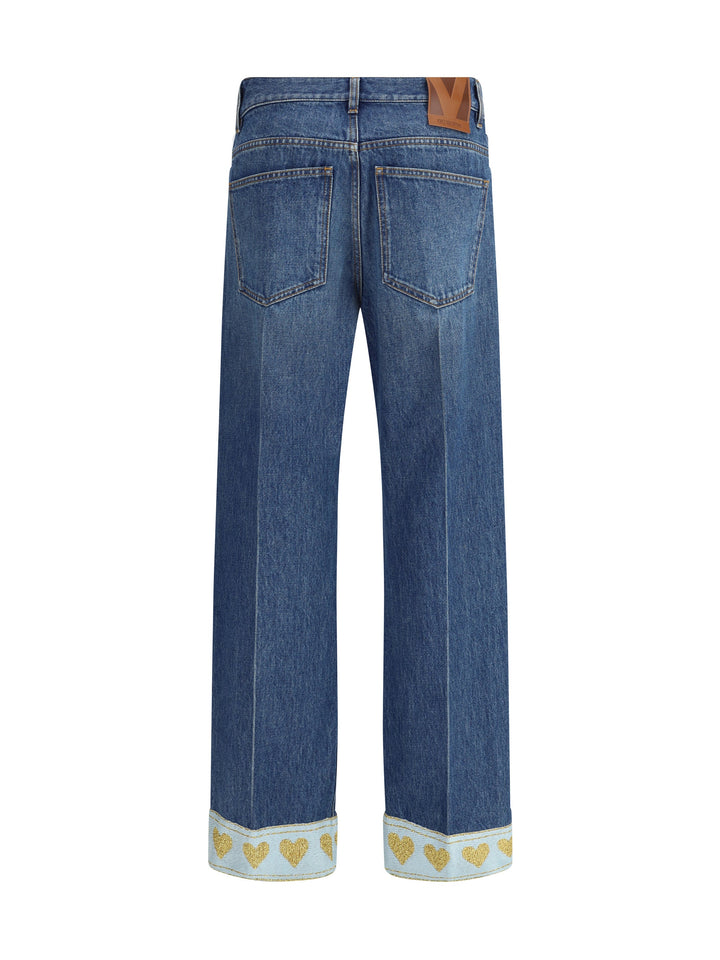 Valentino Women La Cour De Coeur Jeans