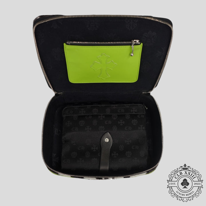 Chrome Hearts Jewelry Case in Zebra / Green