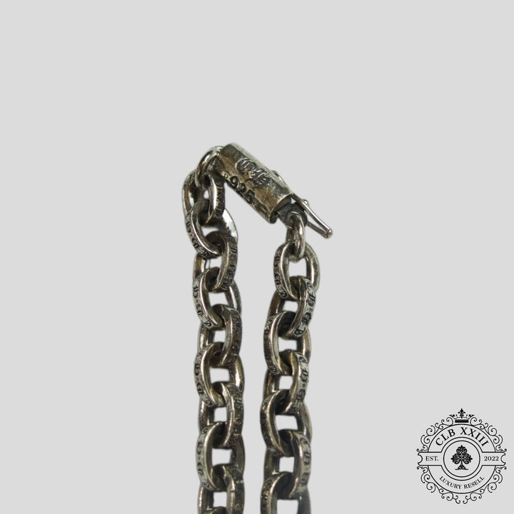 Chrome Hearts Paper Chain Necklace 18" in Silver
