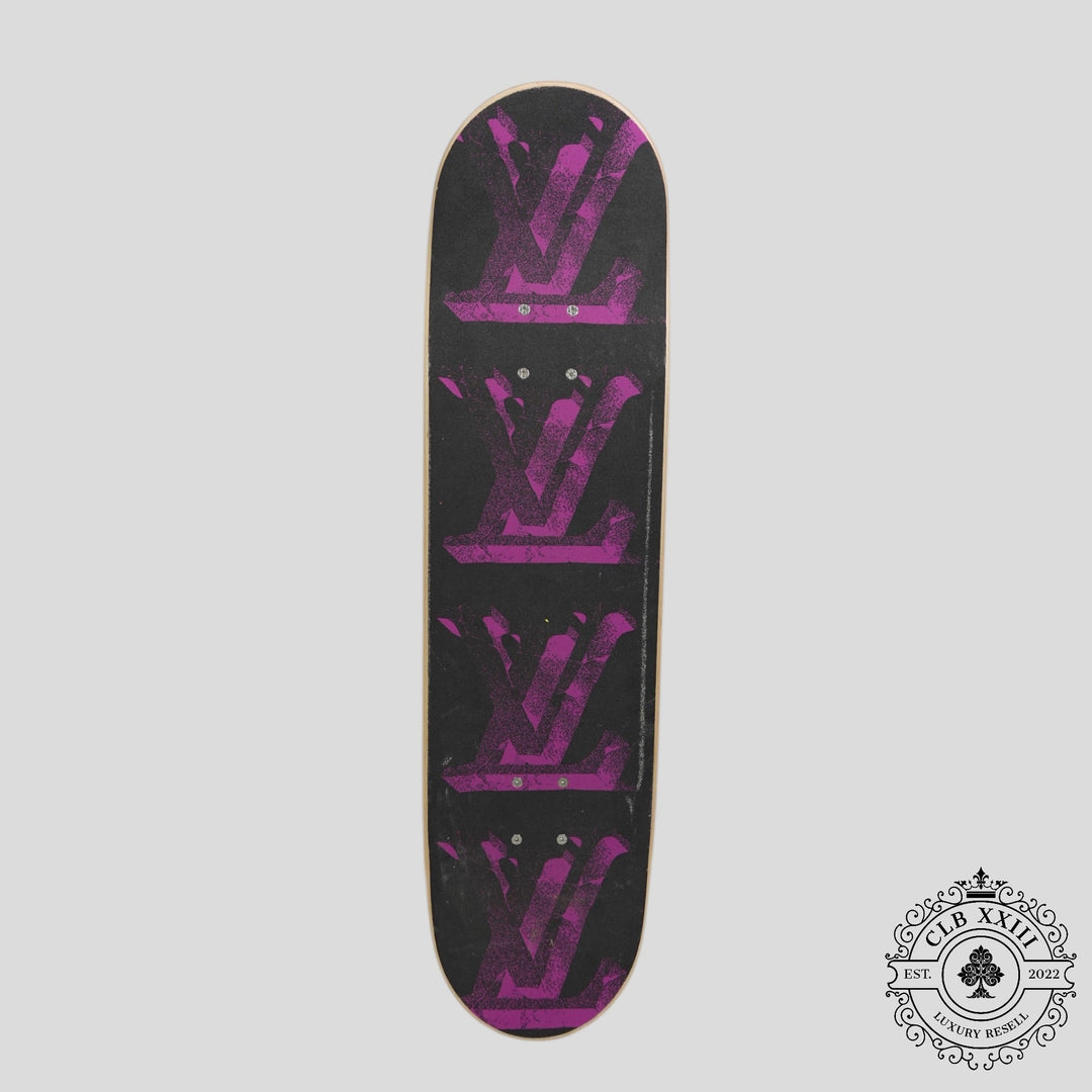 Louis Vuitton Flower Monogram Skateboard