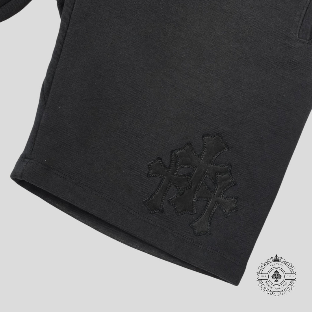 Chrome Hearts Paper Jam Sweatshorts in Black