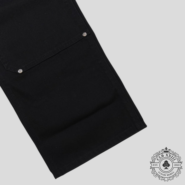 Chrome Hearts Double Knee Carpenter Pants in Black