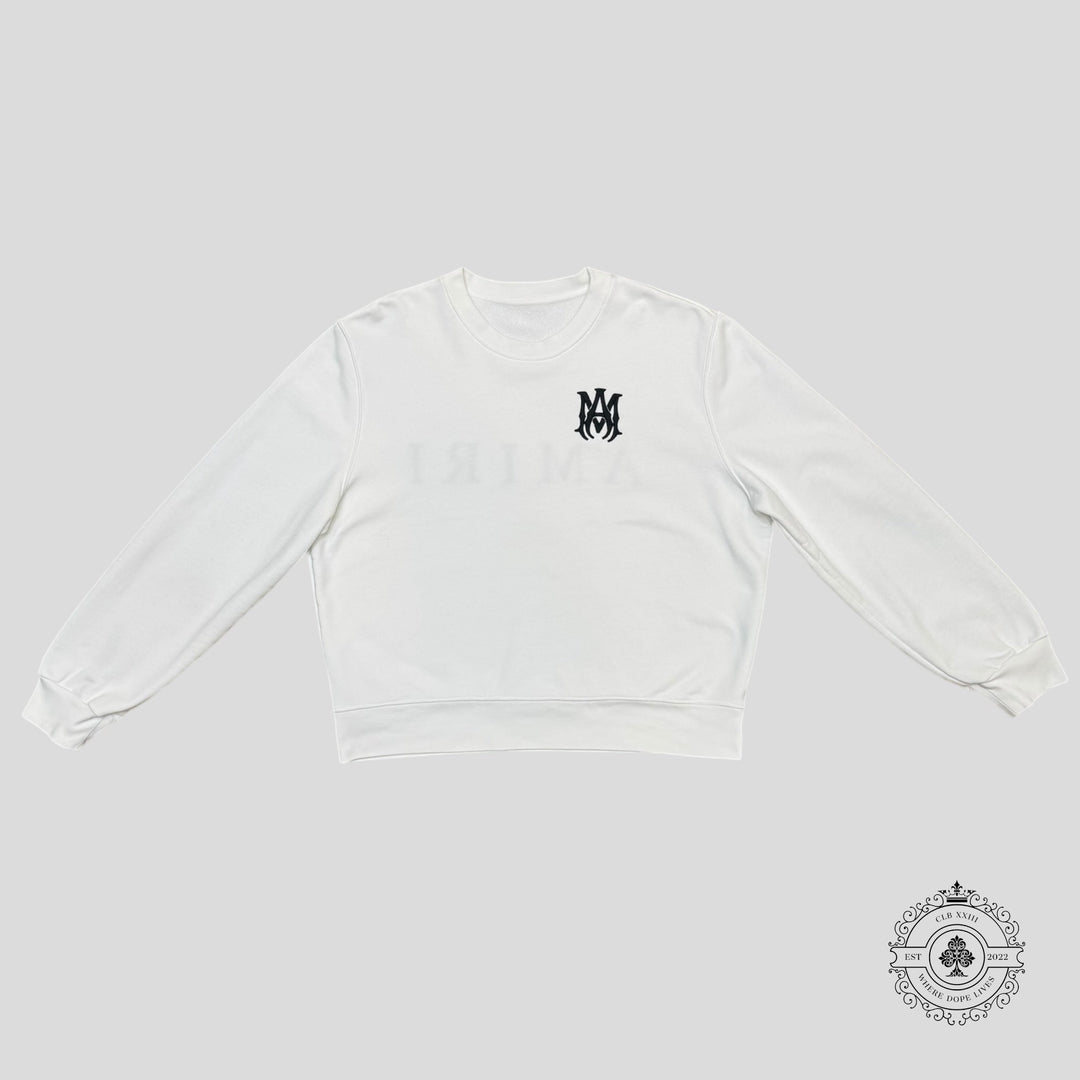 Amiri MA Core Crewneck in White