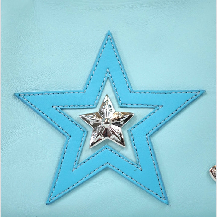 Chrome Hearts Star Patch Nip & Tuck Bag in Blue