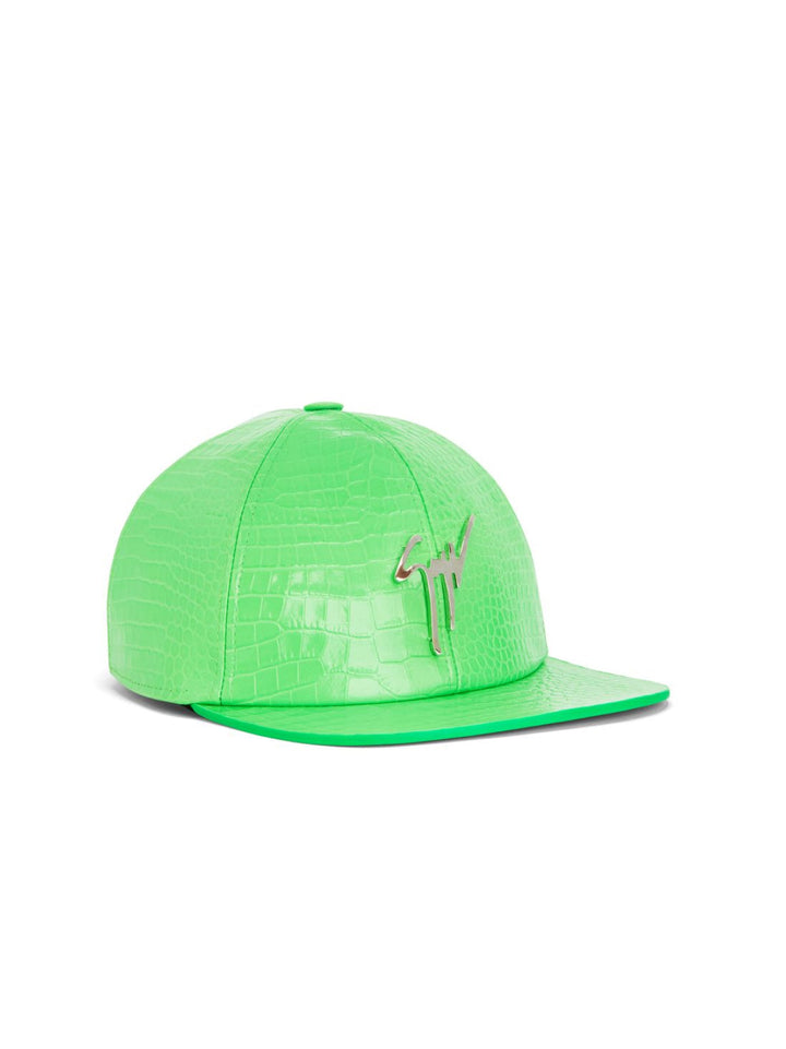 GIUSEPPE ZANOTTI Signature Logo Leather Baseball Cap for Men