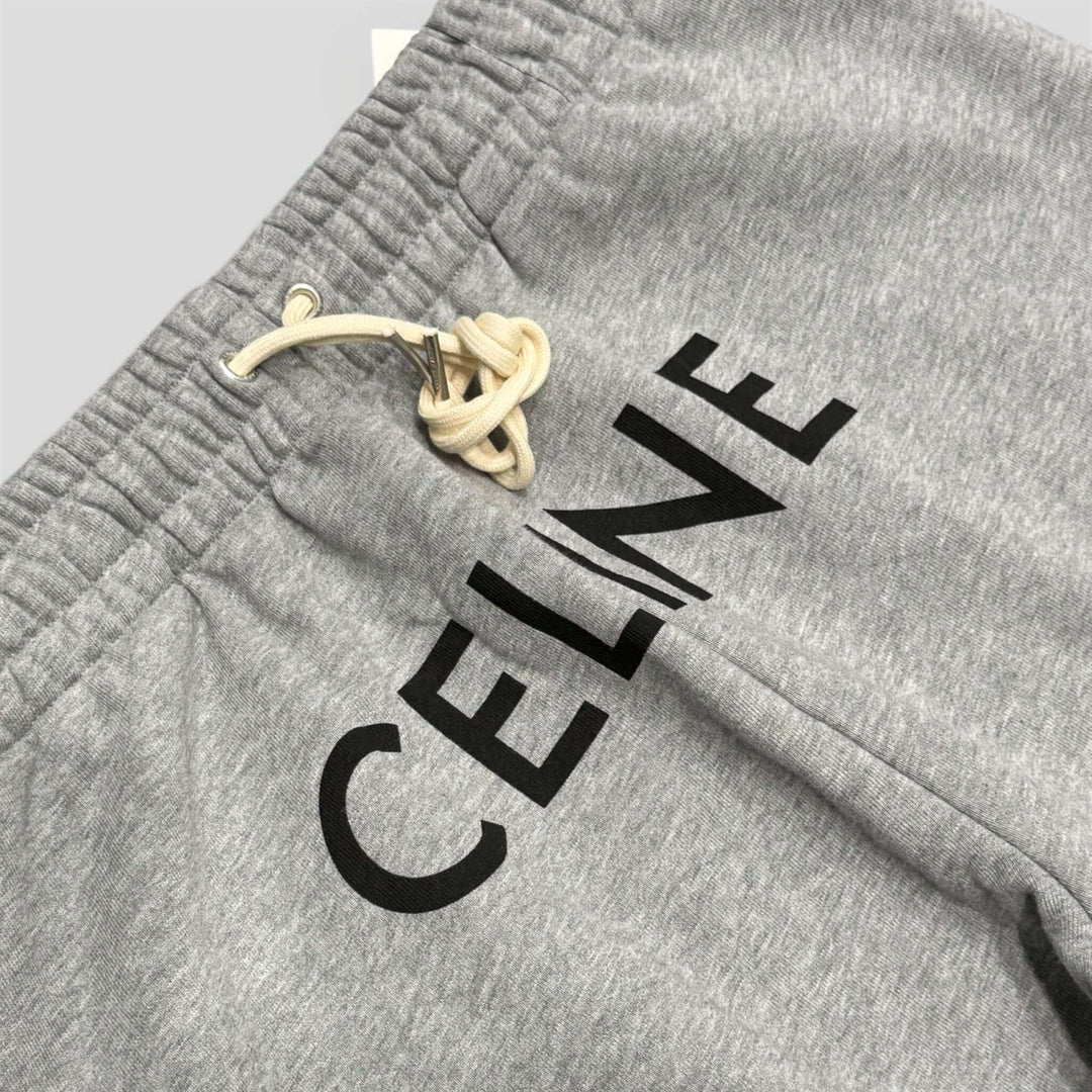 Celine Logo Sweatpants in Grey