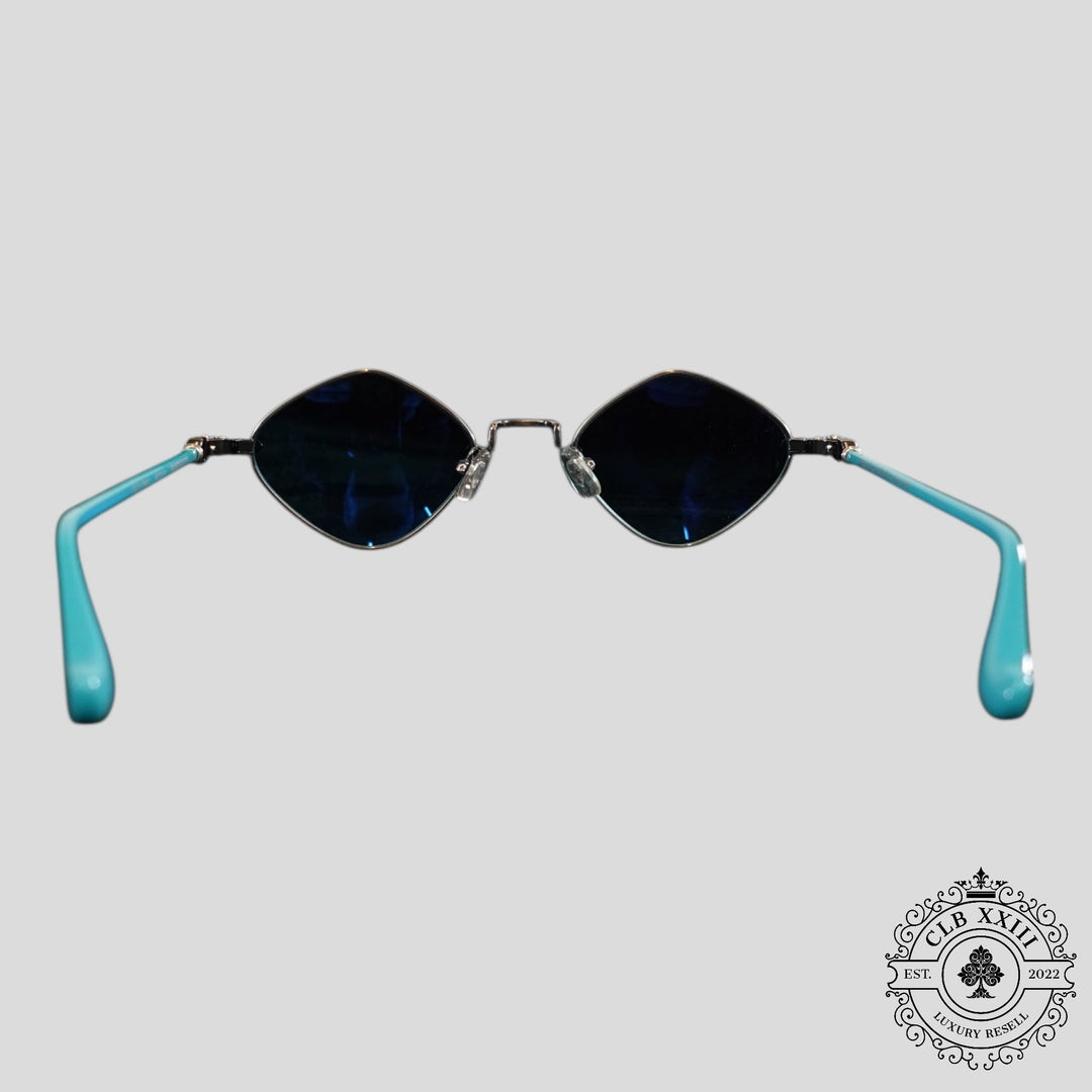 Chrome Hearts Diamond Dog Sunglasses in Blue