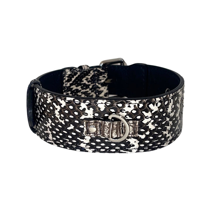 Black &amp; White Classic Snake Collar
