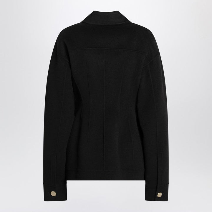 Sportmax Single-Breasted Black Wool Jacket Women