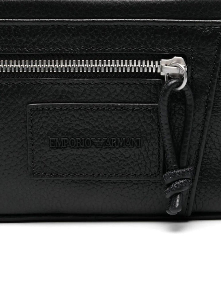 EMPORIO ARMANI Mini Leather Beauty Case for Men