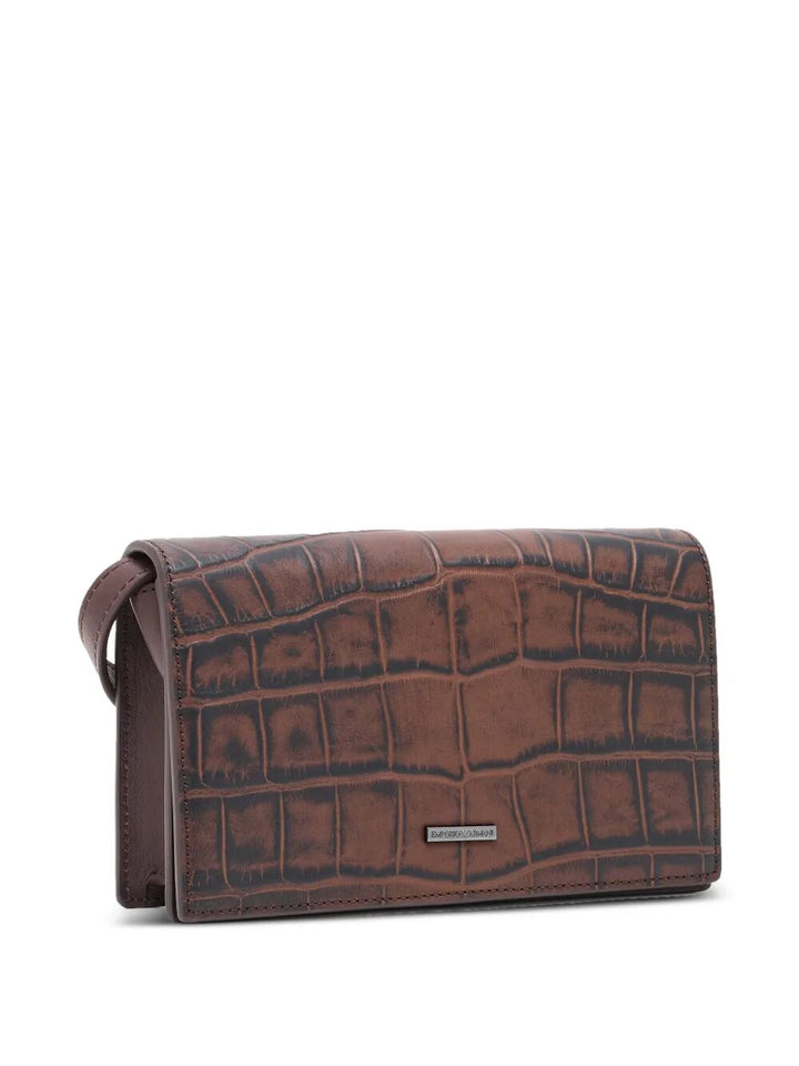 EMPORIO ARMANI Classic Pouch Handbag - Mini Design for Modern Men