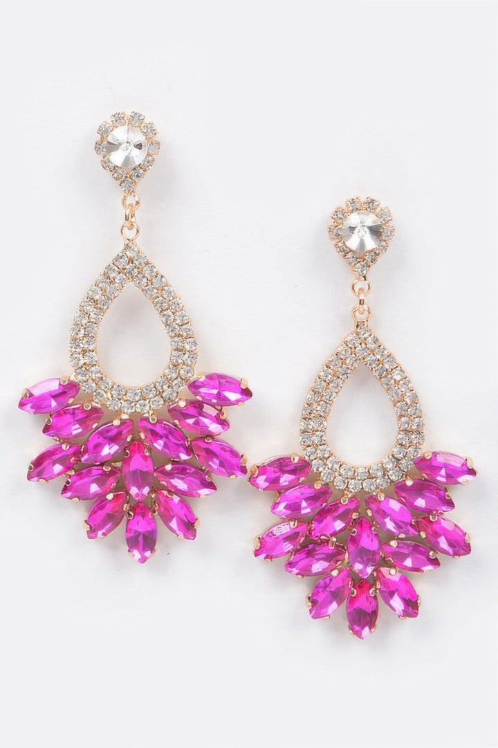 EMPIRE Rhinestone Dangle Earring - New Collection Los Angeles - BYMANYC ® New York