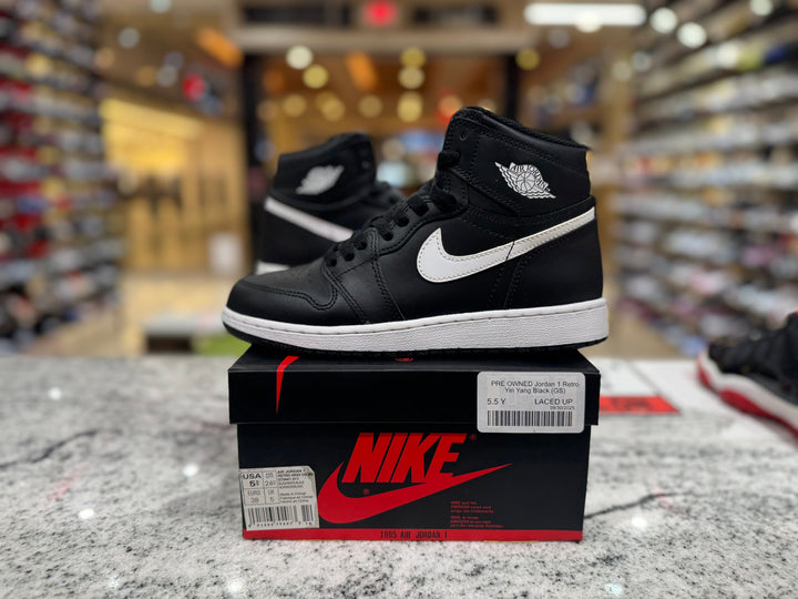 PRE OWNED Jordan 1 Retro Yin Yang Black (GS)